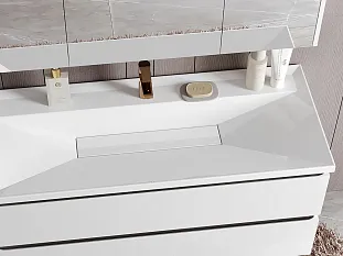 Умывальник Фаворит 1000 Белый матовый, Solid Surface