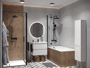 Ванна Борнео 150х75, белый матовый, Solid Surface