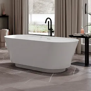 Ванна Ариэль 1700 с подсветкой, Белый матовый, Solid Surface