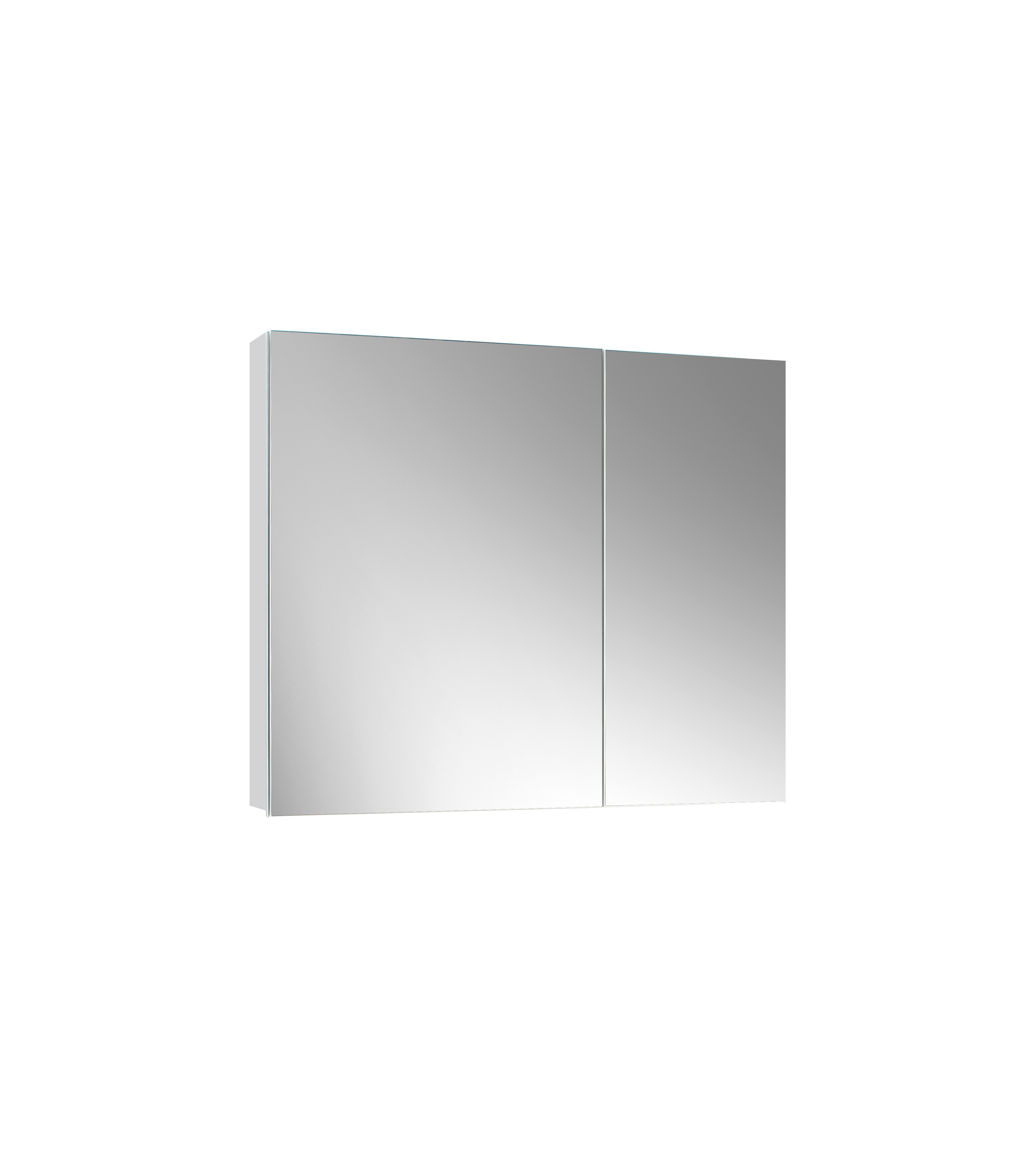 Шкаф навесной зеркальный Триумф ВШ 80,белый глянцевый (1)