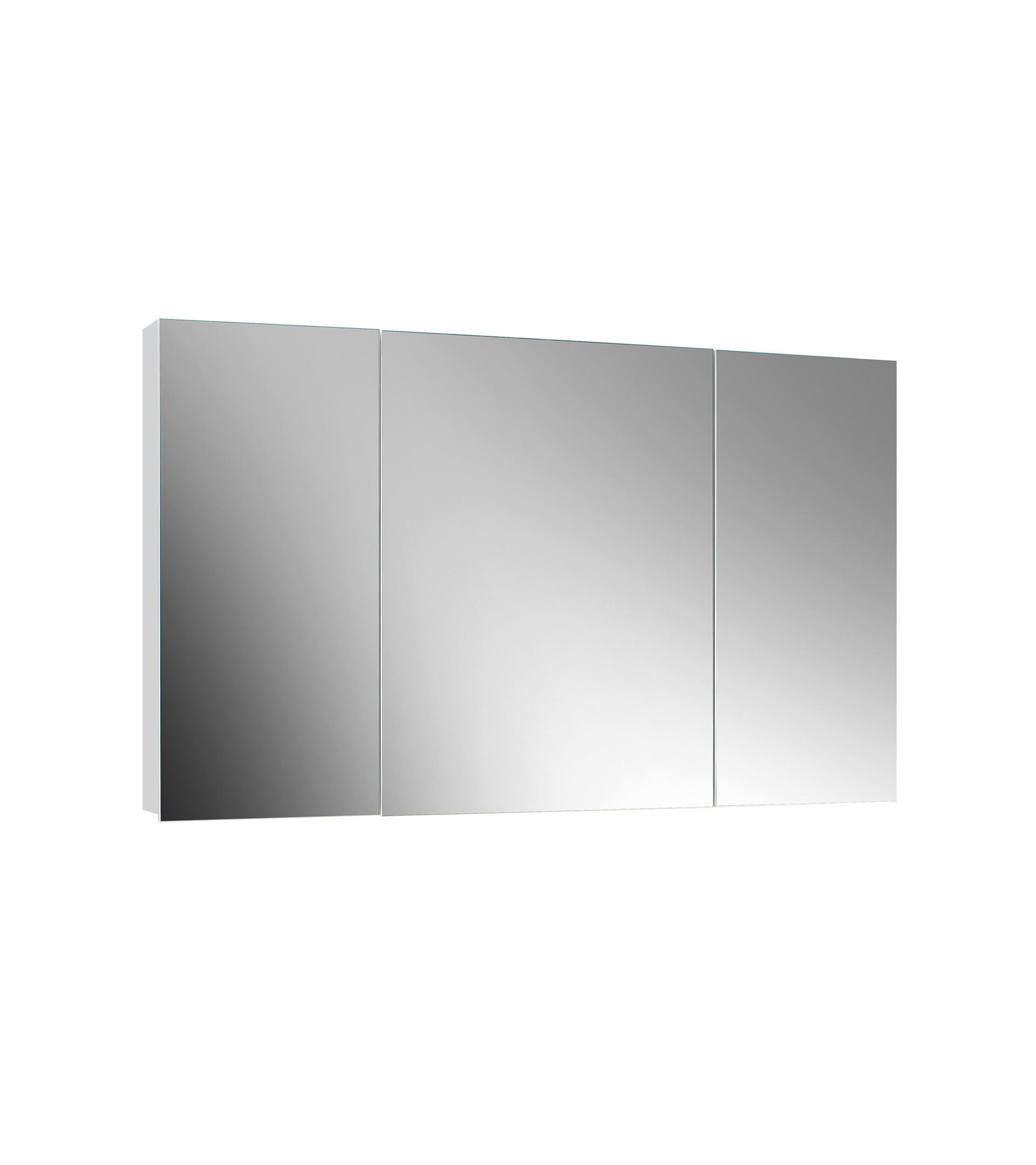 Шкаф навесной зеркальный Триумф ВШ 120, белый глянцевый (1)