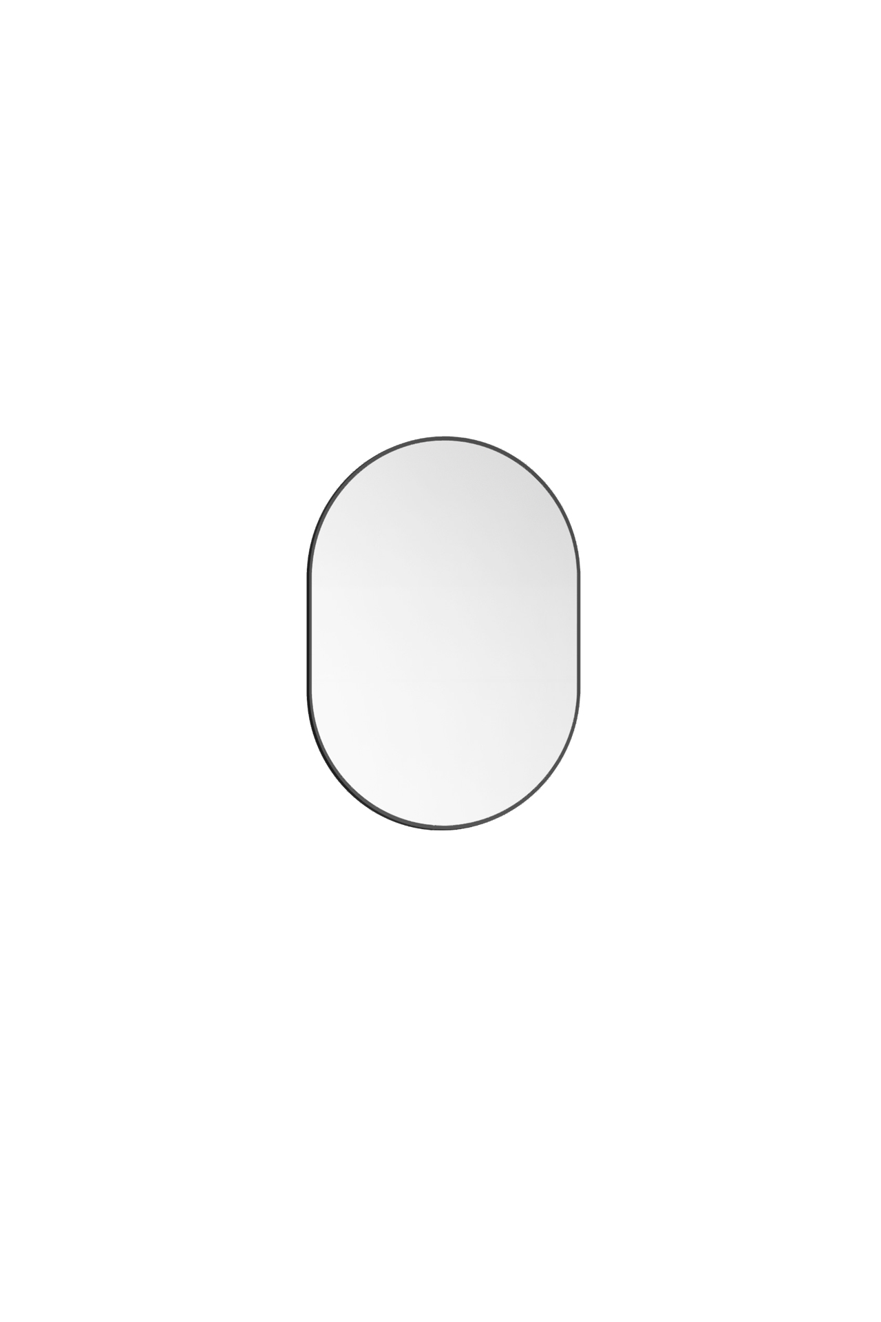 Зеркало Мини В 50х70, принт черный матовый (19)