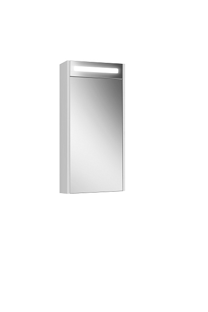 Шкаф навесной зеркальный Нёман ВШ 40 Белый глянцевый (1)