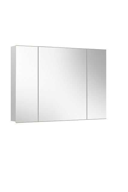 Шкаф навесной зеркальный Триумф ВШ 100, белый глянцевый (1)