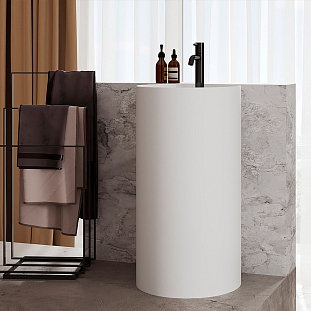 Умывальник Осло 450x800, Белый матовый, Solid Surface