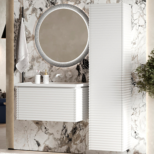 Шкаф навесной Челси 40 белый матовый