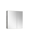 Шкаф навесной зеркальный Стокгольм ВШ 70 Бетон Чикаго светло-серый (31)