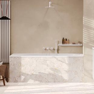 Ванна Борнео 150х75, белый матовый, Solid Surface