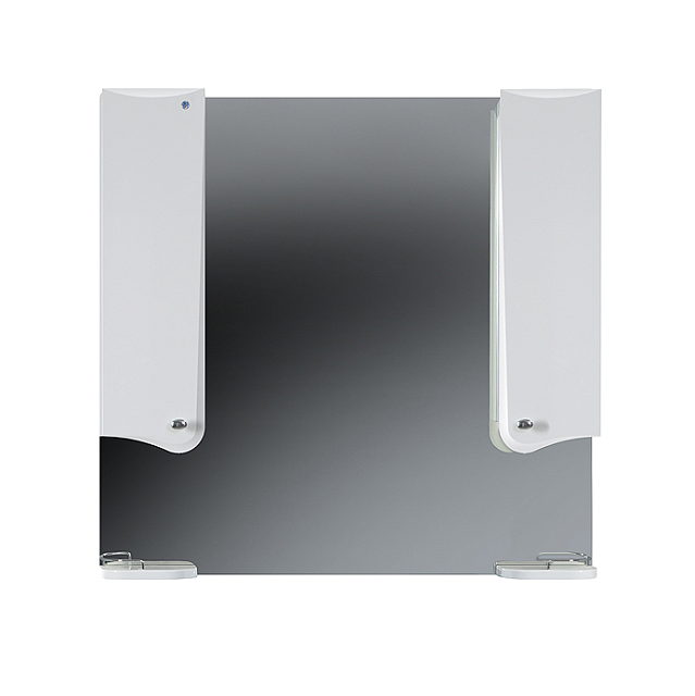 Зеркало со шкафом Модена В 100 Ш, белый глянцевый (1)