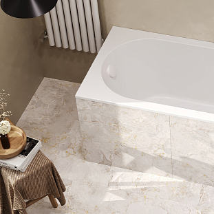 Ванна Борнео 170х70, белый матовый, Solid Surface